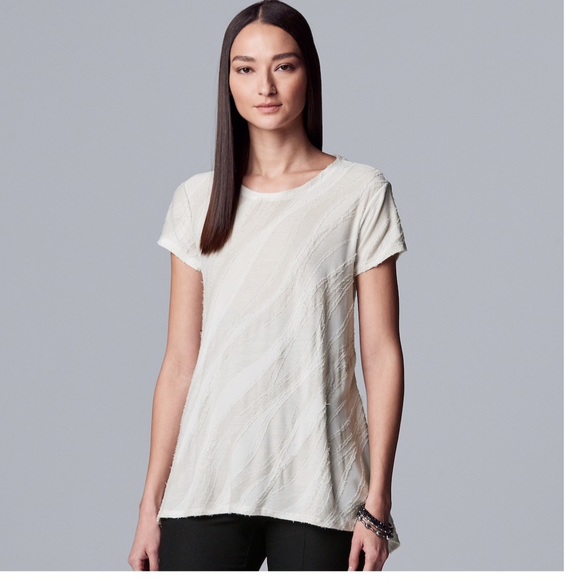 Simply Vera Vera Wang Tops - NWT Simply Vera Vera Wang texture tee XS
